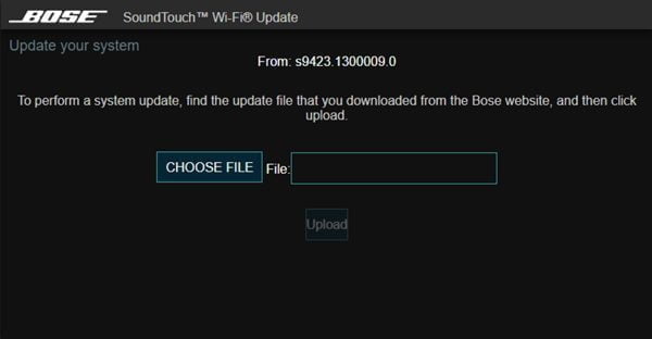 cập nhật update bose soundtouch