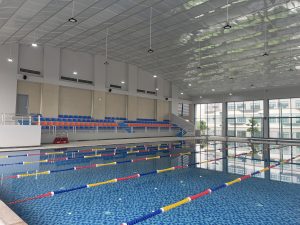 Lắp đặt hệ thống âm thanh bể bơi Trường quốc tế Him Lam