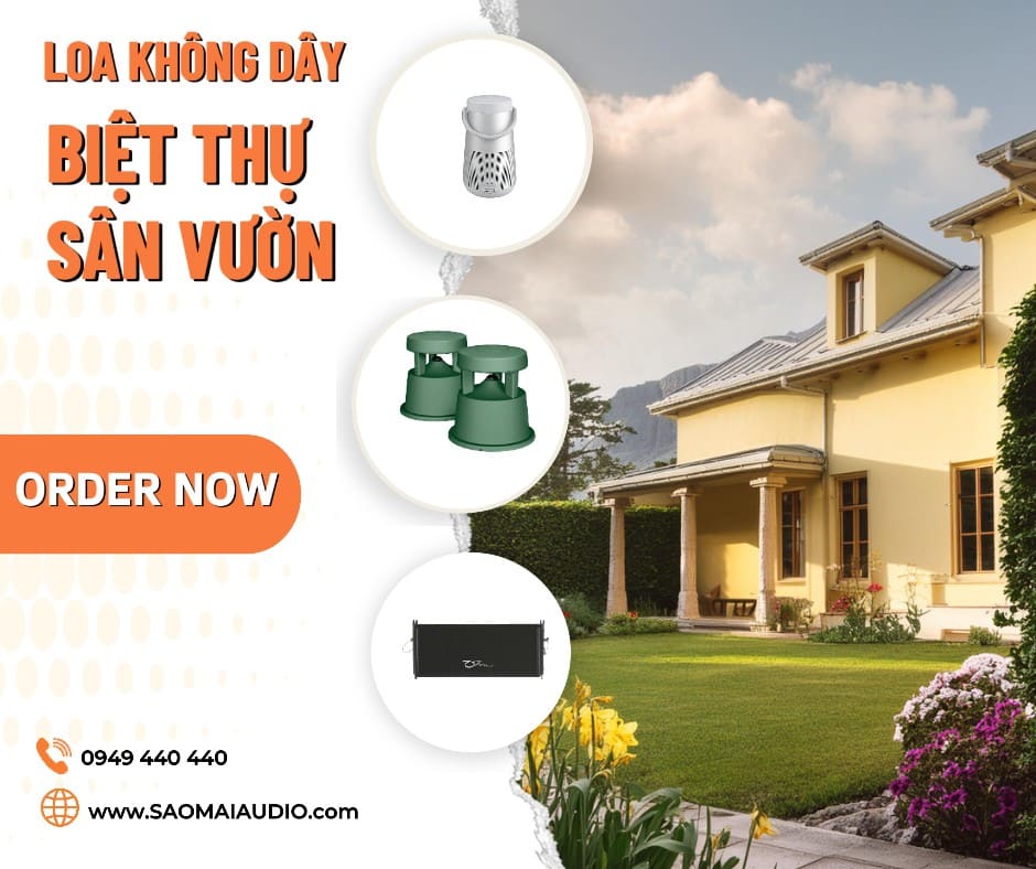 Loa không dây biệt thự sân vườn