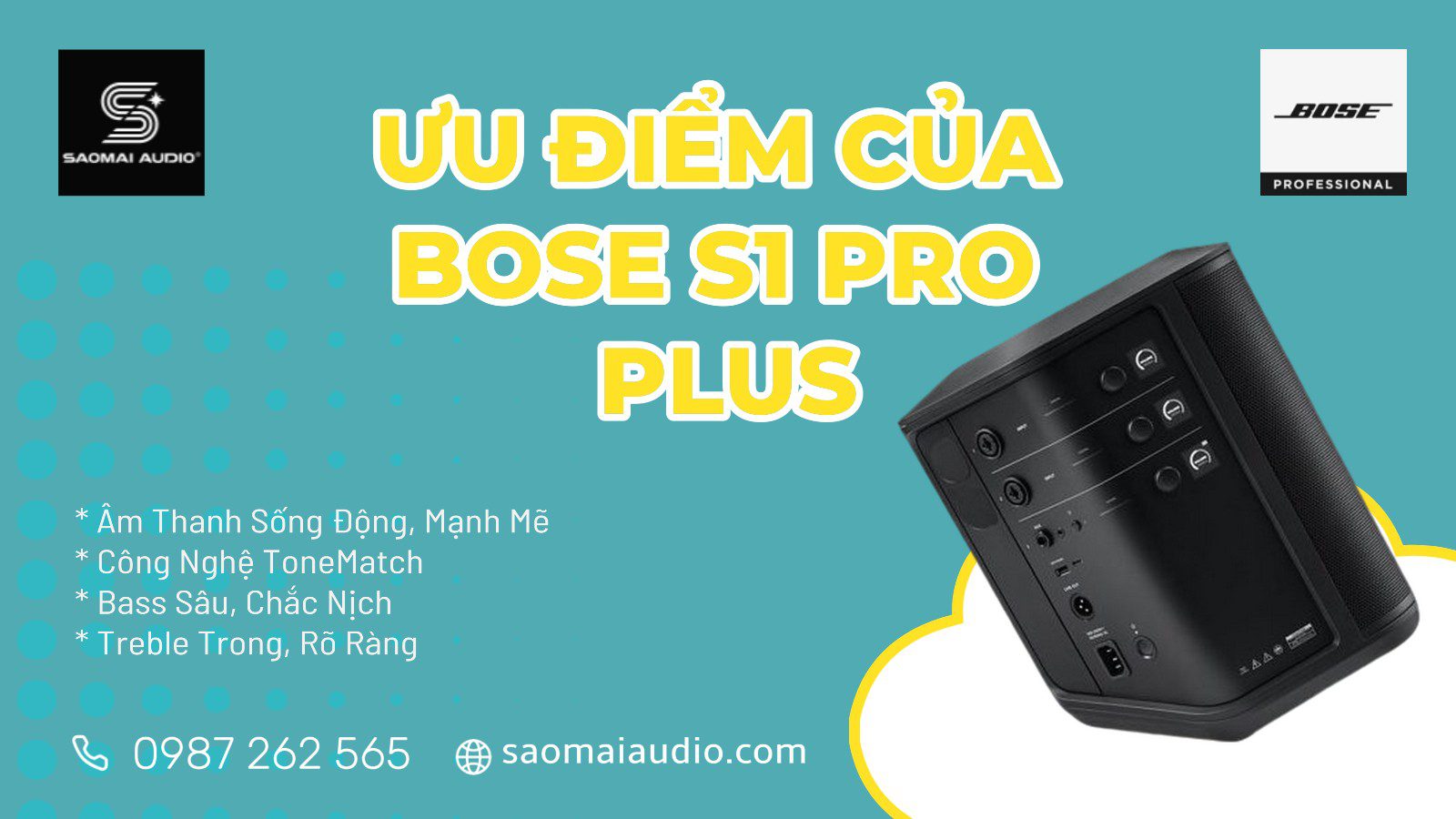 Ưu điểm BOSE S1 Pro Plus